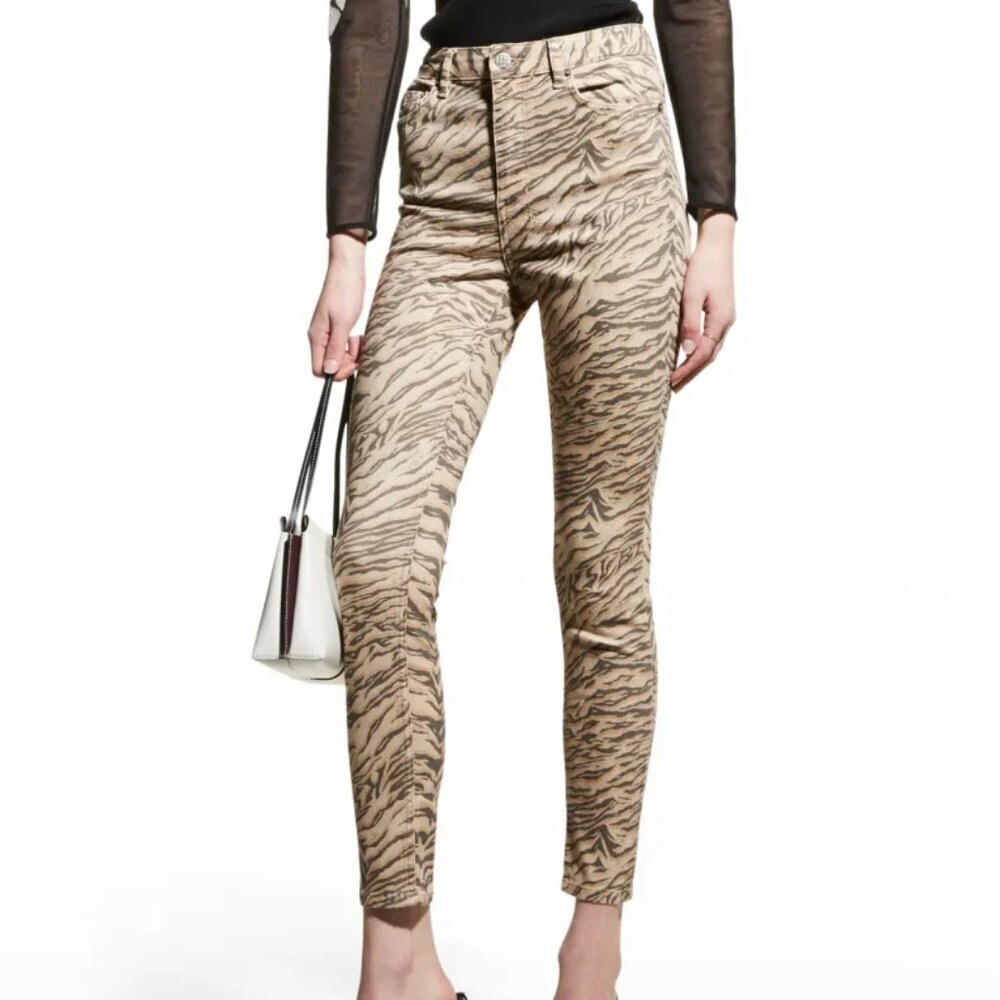 Ksubi Hi N Wasted Jeans in Pantera Animal Print. Sz: 28
